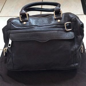 Rebecca Minkoff morning after bag dark brown